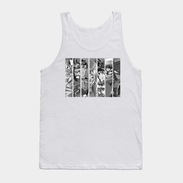 Team Justice (Black &White version) Tank Top by MorenoArtwork